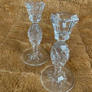 VTG Lausitzer Crystal Candlestick holders - 2